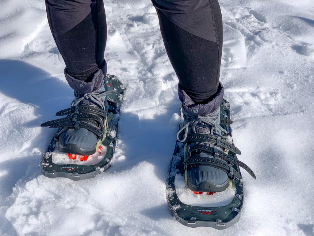 Snow shoe walking